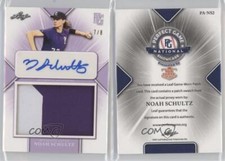 2021 Leaf Perfect Game National Showcase Lavender /8 Noah Schultz Patch Auto