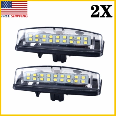 Pair For Lexus IS300 GS300 ES300 RX330 LS430 White SMD LED License Plate Lights - Image 1 of 4