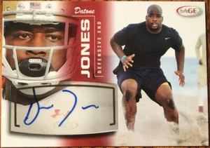 2013 SAGE Autographs Red Datone Jones #24 UCLA Bruins - Picture 1 of 2