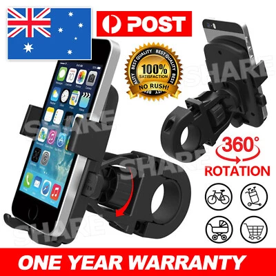 360° Rotation Mobile Phone Holder Handlebar Mount for Motorcycle Bicycle Bike - image 1 of 4