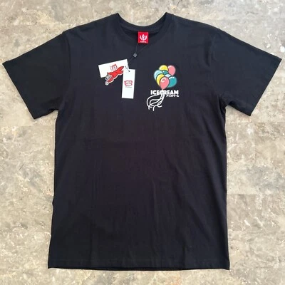 Camiseta Gráfica Globos Helados Negra M Nueva Con Etiquetas Texto Japón Foto 1 de 3