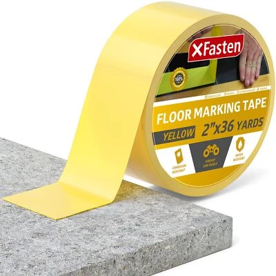 XFasten Vinyl Floor Tape 2 Inch x 36 Yards 6 Mils Gym Floor Tape 2 Inch | Cou... - Image 1 of 4