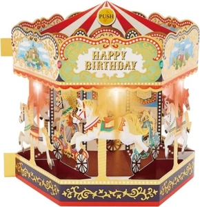 Sanrio Birthday Card Melody Card - Merry-Go-Round Standard - Picture 1 of 4
