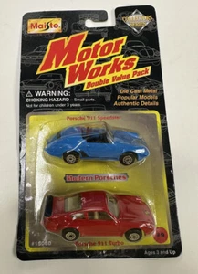 Maisto Motor Works Double Value Pack Modern Porsches Series 911 Speedster/Turbo - Picture 1 of 11