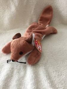 TY BEANIE BABY SLY THE FOX - NUMERIC DATE, PVC PELLETS, HANG & TUSH TAG ERRORS - Picture 1 of 7