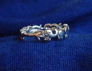 Lucky Elephant Sterling Silver Ring Reiki Charged Strength Loyalty Good Fortune - Picture 1 of 6