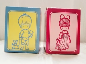 Muñecas de bolsillo vintage 1969 de Joan Walsh Sleeptime Boy and Sleepytime Girl - Imagen 1 de 10