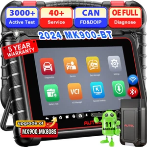 Autel MaxiCOM MK900BT OBD2 Scanner MK900-BT Bidirectional Scanner Tool Up MK900 - Picture 1 of 21