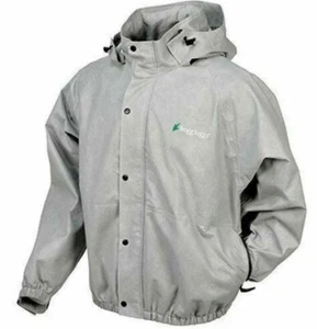Small NEW Mens Frogg Toggs WATERPROOF Woven Breathable Rain Coat Jacket Hooded - Picture 1 of 9