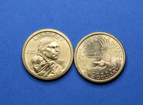 2005 P Sacagawea Native American Golden Dollar Cover