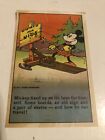 MICKEY MOUSE RECIPE BREAD CARD BELL X.L. 1930’s Good Condition. H.T.G.Free Ship.