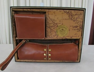 Patricia Nash italienische Leder-Geldbörse Luzzi Isla Kalbslederbox Geschenkset 10. Jahrestag - Bild 1 von 5