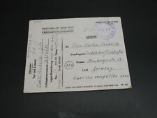 UK 1946 POW postcard to germany *27577