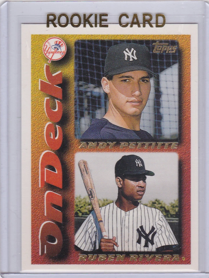 Tarjeta de novato Andy Pettitte New York Yankees 1995 TOPPS MLB béisbol doble radiocontrol Foto 1 de 2