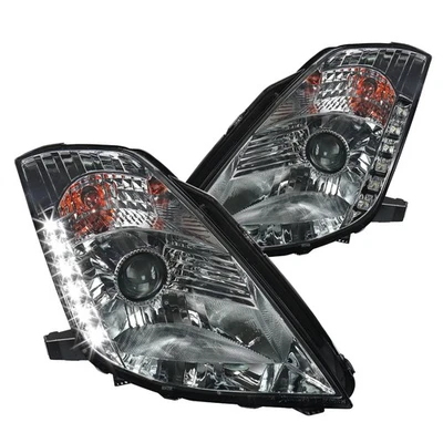 Faros proyectores tira LED humo Fit 03 04 05 350Z Fairlady Z33 lámparas Foto 1 de 4