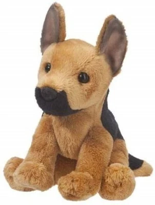 Prince 5" German Shepherd GSD Dog Douglas Cuddle Toy Plush Stuffed Animal Puppy - Image 1 of 4