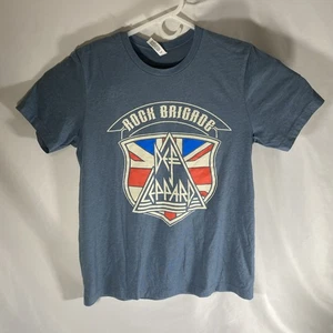 Def Leppard Band Tour Shirt 2022 The Stadium Tour Rock Brigade Size Large Blue - Bild 1 von 5