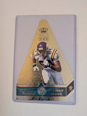 1999 Crown Royale Cramer's Choice Jumbo Gold Randy Moss #7 (#6/10) - Image 1 of 4