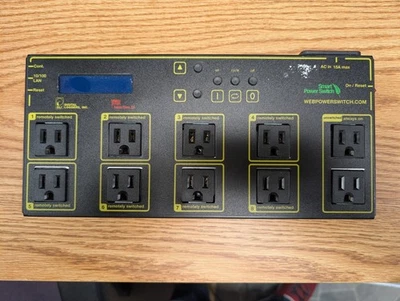 Web Power Switch Digital Loggers 10 Outlet 8 Switched 2 Unswitched - Image 1 of 2