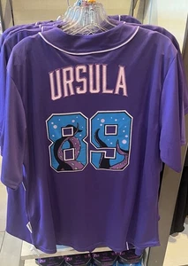 2025 Disneyland Disney Villains Ursula Baseball Jersey XS S M L XL 2XL 3XL - Picture 1 of 2