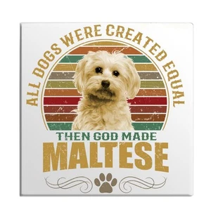 Fridge Magnet Maltese Dog Breed Mans Best Friend Pet Lovers BFF Refrigerator - Picture 1 of 7