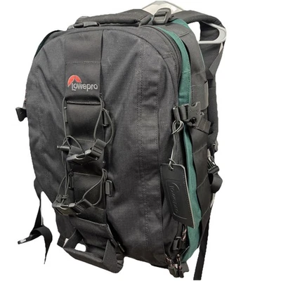 Lowepro AW Pro Photo Trekker Camera Backpack Black Green Large Padded Bag - Image 1 of 4