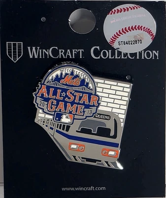 2013 MLB All Star Game New York Mets Queens Train Pin Citi Field NY - Image 1 of 2