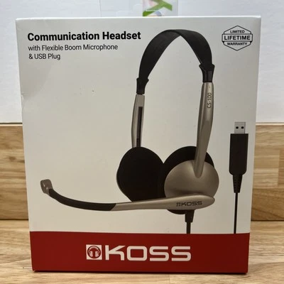 Koss CS100 USB Communication Headset Boom Microphone - Image 1 of 4