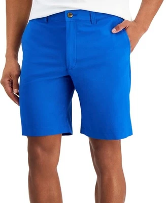 Club Room Mens 4 Way Stretch 9 Eco Tech Shorts Royal Blue 42 NEW $55 100071523MN — 第 1/2 张图片