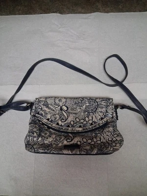 Mini Cartera Bandolera Sakroots en Pacífico Azul Marino y Blanco Vegano Bordado Foto 1 de 4