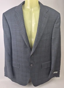 Canali 13290 Men's Grey Plaid Wool Sport Coat Jacket Blazer Size 50 R EU / 40 US - Picture 1 of 7