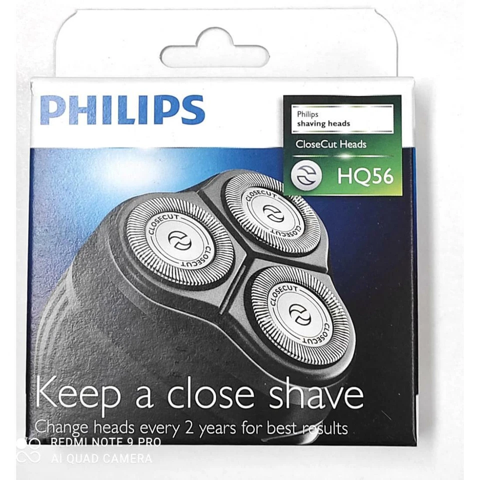 TRE TESTINE ORIGINALI RICAMBIO PER RASOIO RASOI PHILIS  HQ56/50 HQ56 VEDI ELENCO - Immagine 1 di 1