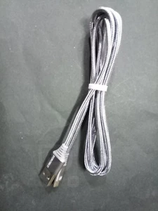 Cavo Micro USB per LG ZTE MOTOROLA Caricabatterie Cavetto in corda antistrappo - Foto 1 di 2
