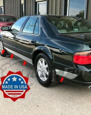 ROCKER PANEL SET/8 6" WIDE ALL Mirror Stainless For Cadillac Catera 1997-2001 - Image 1 of 2