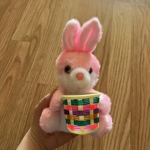 Cuddle Wit Pink Rabbit Plush Basket Bunny Stuffed Animal toy Easter - Picture 1 of 12