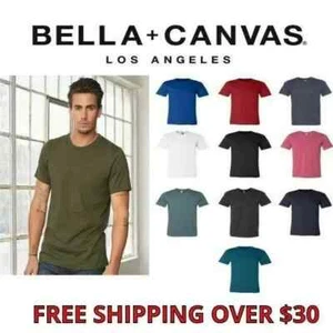 Bella+Canvas Unisex Short Sleeve 100% Cotton Jersey Tee 3001 S-3XL Ringspun New - Picture 1 of 11