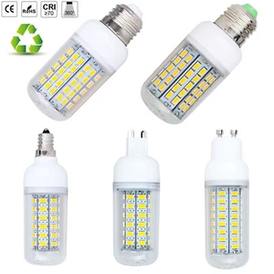 110V US/CA Dimmable E26 E27 E12 G9 GU10 9W 22W SMD 5730 LED Corn Light Bulb Lamp - Picture 1 of 15