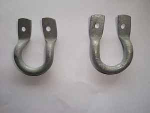 Land Rover - Series 1, 2, 3, and Defender Rope Hooks - Rear " U " Shape X 2 - Picture 1 of 4