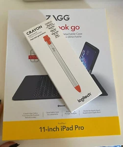 Pakiet Zagg Slim Book Go do 11-calowego iPada Pro i Logitech Digital ołówek iPada - Zdjęcie 1 z 5