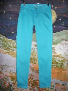 Bianco Jeans Women's Size 27 Turquoise Blue Pants Cotton - Picture 1 of 10