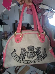 Juicy Couture Mini Pink And Grey Scottie Bowler Bag - Bild 1 von 11
