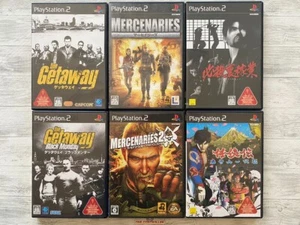 SONY PS2 The Getaway & Mercenaries & Hissatsu Ura-Kagyou & Ninkyouden from Japan - Picture 1 of 14