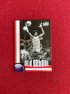 2010, Julius "Dr.J." Erving, "Autographed" (JSA) Upper Deck "Old School" Card  - Picture 1 of 2