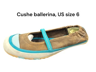 Women's  elastic closure  Sneakers Boutique By Cushe Brown/Blue Trim U.S Size 6 - Image 1 of 4