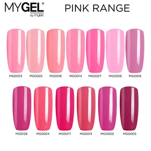 Mylee MYGEL Pink Collection UV LED Soak-Off Gel Nail Polish Colour Manicure 10ml - Picture 1 of 42