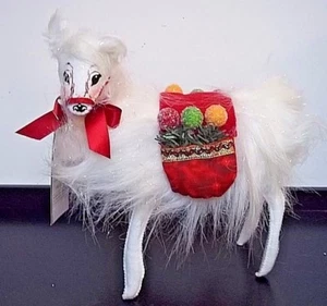 Holiday Annalee CHRISTMAS DELIGHT LLAMA  8" 2012 - Picture 1 of 2