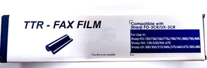 TTR FAX Film FTRSHAUX3 Farbe schwarz kompatibel mit Sharp FO-3CR/UX-3CR - Bild 1 von 1