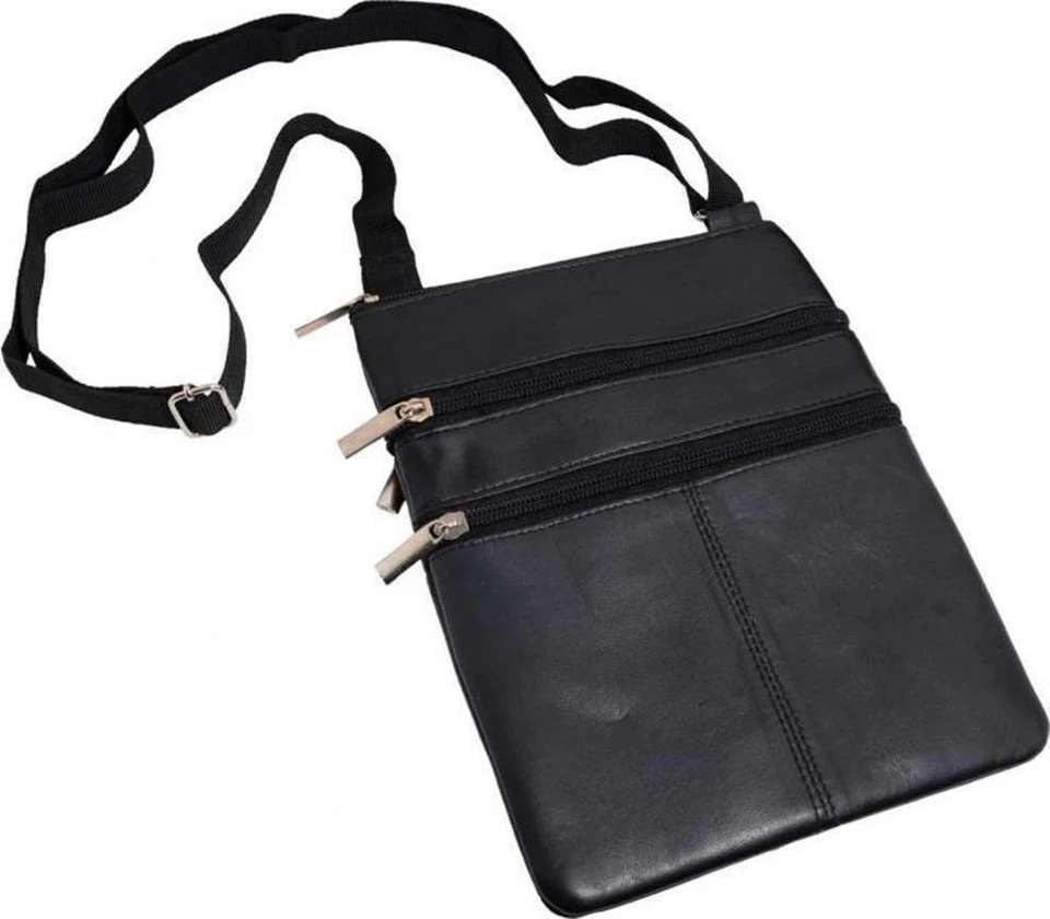 Brustbeutel XXL weiches Nappa Leder ideal für Reise, Dokumente oder Geld i909  - Bild 1 von 1