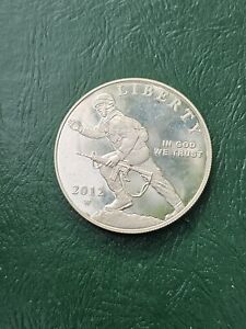 2012-W Infantry Soldier Proof Commemorative Silver Dollar