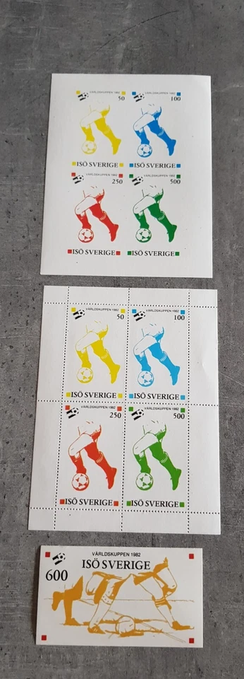ISO SVERIGE - FÚTBOL - FÚTBOL 2 SÁBANAS MINIATURA Y MINI BLOQUE PERF E IMPERIO MNH Foto 1 de 1